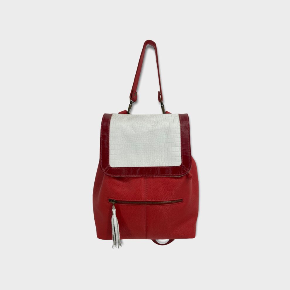 Mochila Servi Roja y blanca