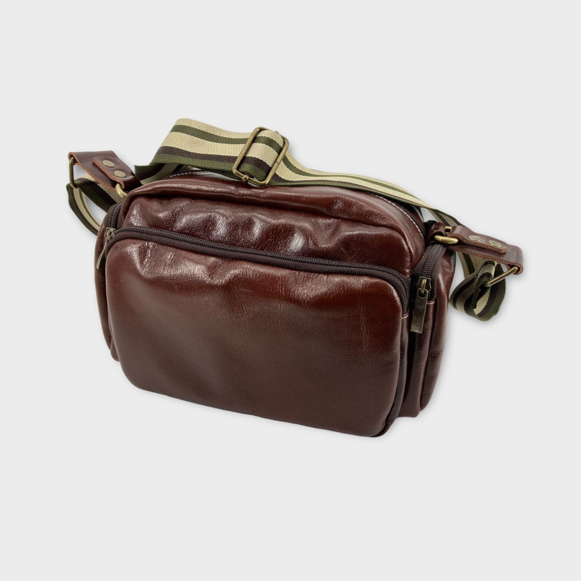 Bandolera Loli, Marron con Brillo